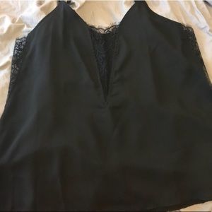 Black lace tank